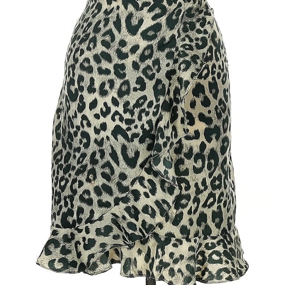 Jack by BB Dakota Cream Black Wrap Midi Skirt